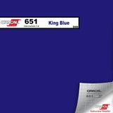 Oracal Vinyls 12 inch Sheet / King Blue 049 Oracal 651 Intermediate Vinyl 12 inch  x 12 inch Sheet