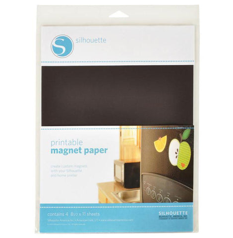Silhouette printable magnet paper 4 sheets MEDIA-MAGNET