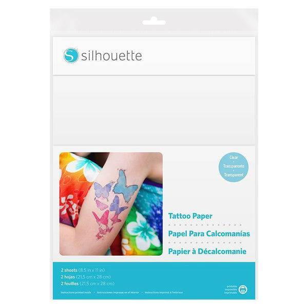 Silhouette America Specialty Media Silhouette printable tattoo paper 2 sheets MEDIA-TATTOO
