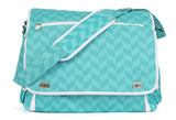 Silhouette America Totes & Dust Covers Silhouette Portrait Teal tote bag